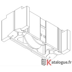 Roulette plastique  simple fixe 40/50kg