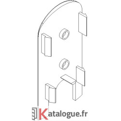 Cache usinage pour montants