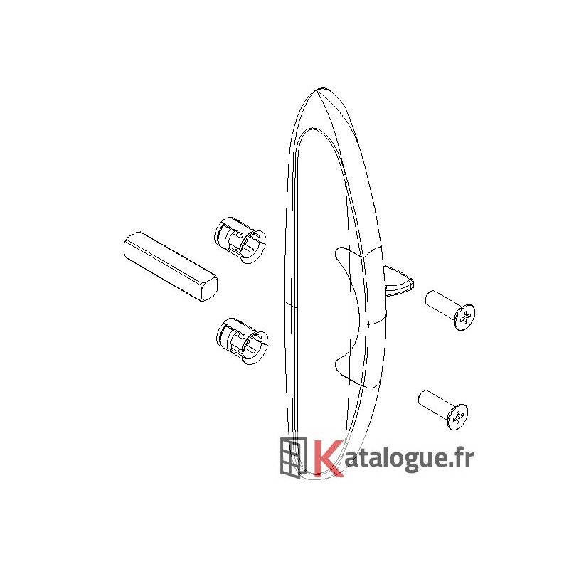 Poignée fermeture Industrielle renfort