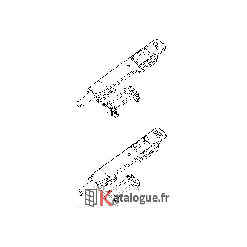 Embout haut/bas serrure 1424