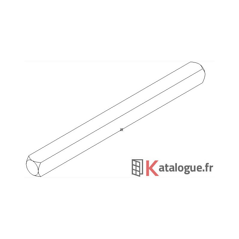 Carré de 8mm Longueur 102mm KANADA 52