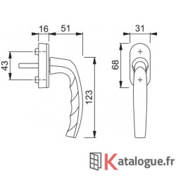 Poignée de Fenêtre Atlanta