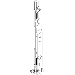 Verrou à bascule semi fixe