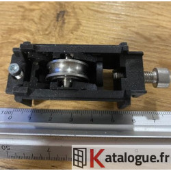 Roulette à galet inox simple réglable pour baie Kawneer 40Kg