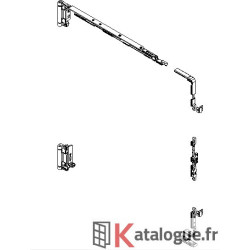 Quincaillerie OB standard Quincaillerie pour oscillo-battant standard L superieur à 651 120 Kg