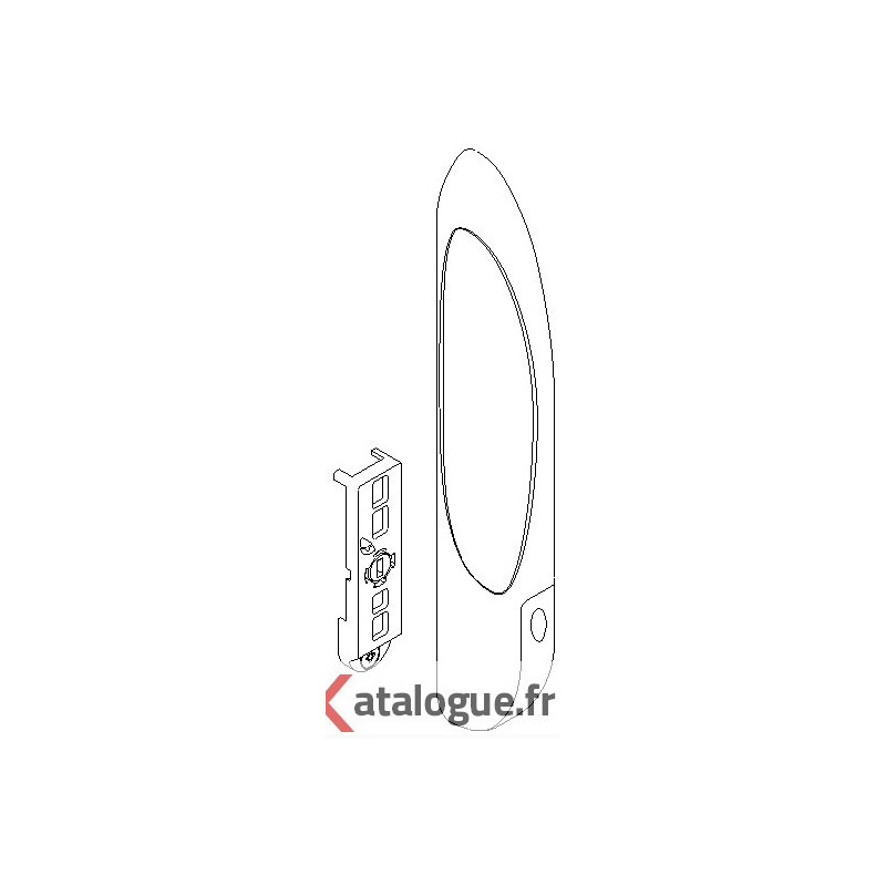 Poignée de tirage à clef sans cylindrer