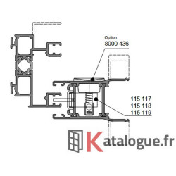 Cuvette semi fixe cremone monobloc