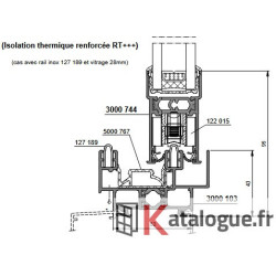 Roulette plastique simple réglable 40/50 kg