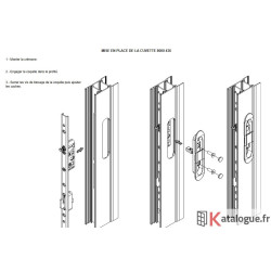Cuvette semi fixe cremone monobloc