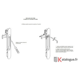 Poignée k de tirage ouverte