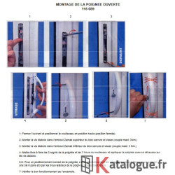 Poignée k ouverte à manoeuvre