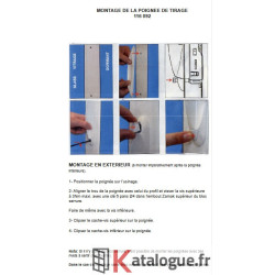 Poignée k de tirage avec renfort