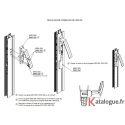 Poignée k 20° montant gauche vue interieur