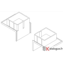 Bouchon chicane design droit 24/28