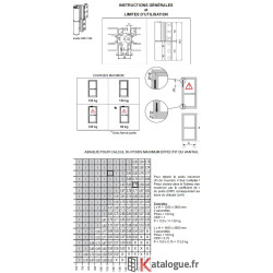 Paumelle à clamer 2 branches