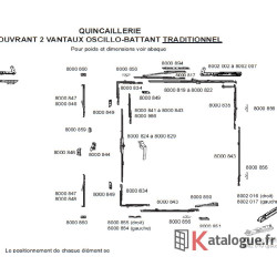 Equerre pivot gauche à clamer