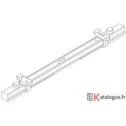 Raccord tringle passant sous gache